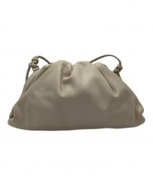 BOTTEGA VENETA（ボッテガベネタ）の古着「がま口ショルダーバッグ」｜アイボリー