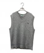 LACOSTEラコステ）の古着「ニットベスト」｜グレー