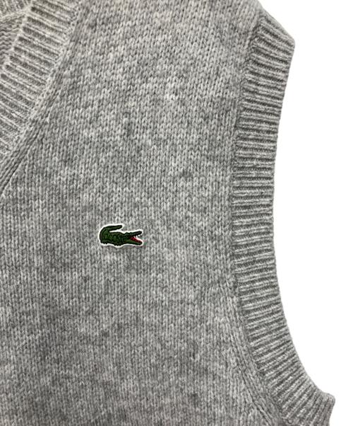 LACOSTE（ラコステ）LACOSTE (ラコステ) ニットベスト グレー サイズ:36の古着・服飾アイテム