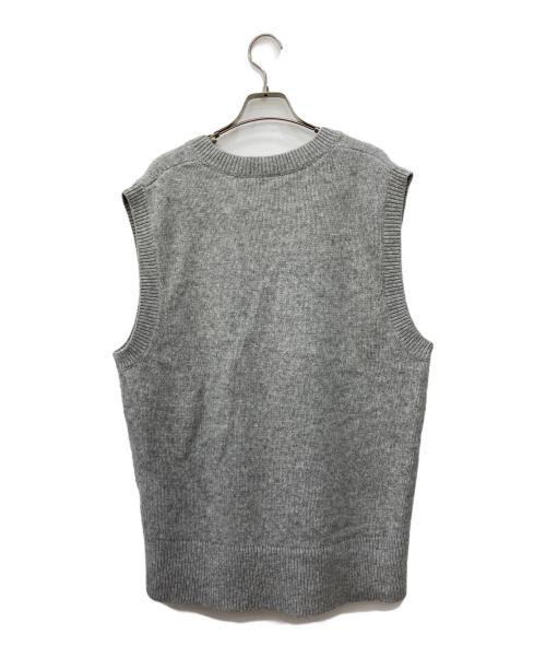LACOSTE（ラコステ）LACOSTE (ラコステ) ニットベスト グレー サイズ:36の古着・服飾アイテム