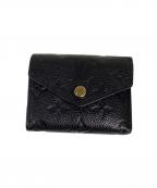 LOUIS VUITTONルイ ヴィトン）の古着「ポルトフォイユ･ゾエ モノグラム・アンプラント ウォレット / 財布」｜ブラック