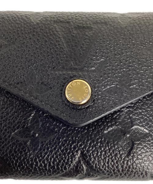 LOUIS VUITTON（ルイ ヴィトン）LOUIS VUITTON (ルイ ヴィトン) ポルトフォイユ･ゾエ モノグラム・アンプラント ウォレット / 財布 ブラックの古着・服飾アイテム