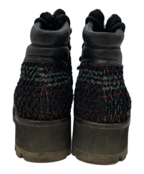 3.1 phillip lim（スリーワンフィリップリム）3.1 phillip lim (スリーワンフィリップリム) ツイードブーツ ブラック サイズ:37 1/2の古着・服飾アイテム