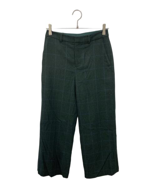 MACKINTOSH LONDON（マッキントッシュ ロンドン）MACKINTOSH LONDON (マッキントッシュ ロンドン) ストレッチサキソニーチェックパンツ グリーン サイズ:SIZE 38の古着・服飾アイテム