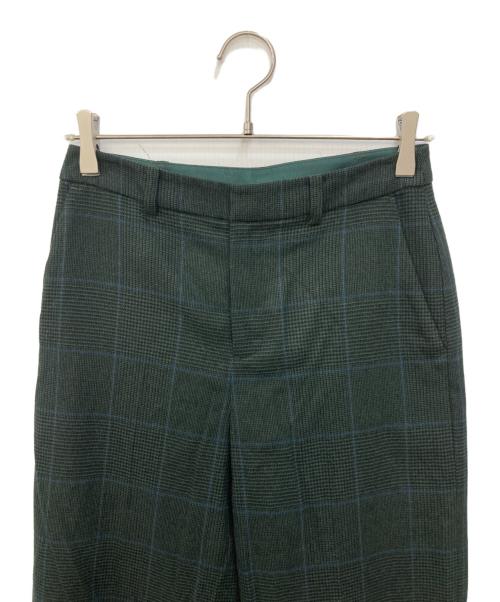 MACKINTOSH LONDON（マッキントッシュ ロンドン）MACKINTOSH LONDON (マッキントッシュ ロンドン) ストレッチサキソニーチェックパンツ グリーン サイズ:SIZE 38の古着・服飾アイテム