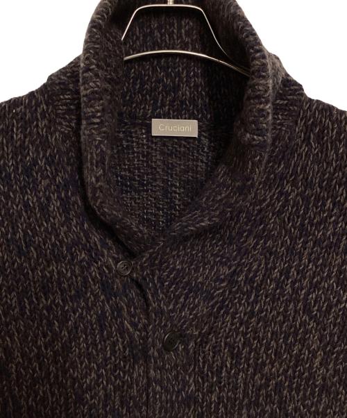 Cruciani（クルチアーニ）CRUCIANI (クルチアーニ) ショールカラーカーディガン ネイビー サイズ:52の古着・服飾アイテム