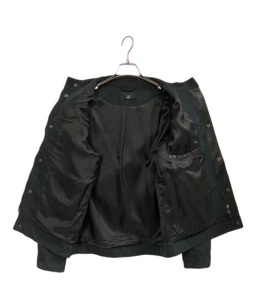 dunhill（ダンヒル）dunhill (ダンヒル) 異素材シングルライダースジャケット ブラック サイズ:Mの古着・服飾アイテム