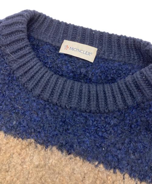 MONCLER（モンクレール）MONCLER (モンクレール) ニット　MAGLIONE TRICOT GIROCOLLO ベージュ サイズ:Ｌの古着・服飾アイテム