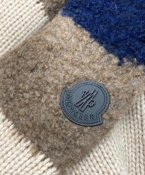 MONCLER（モンクレール）MONCLER (モンクレール) ニット　MAGLIONE TRICOT GIROCOLLO ベージュ サイズ:Ｌの古着・服飾アイテム