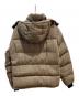 MONCLER (モンクレール) グレンチェックダウンジャケット ブラウン サイズ:3：18000円
