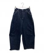 mina perhonenミナ ペルホネン）の古着「always ワイドデニム」｜インディゴ