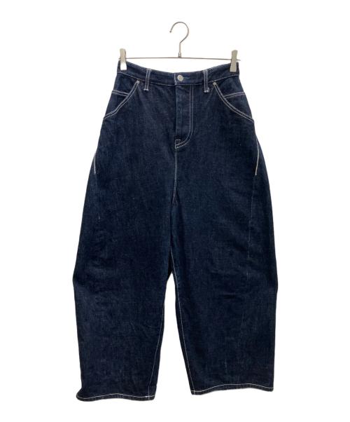 mina perhonen（ミナ ペルホネン）mina perhonen (ミナ ペルホネン) always ワイドデニム インディゴ サイズ:34の古着・服飾アイテム