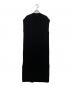 CABaN（キャバン）の古着「コットンカシミヤ ノースリーブロングドレス」｜ブラック