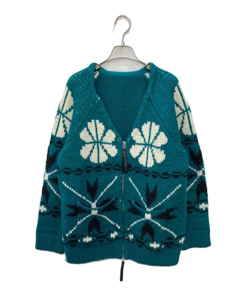 GRACE CONTINENTAL（（グレースコンチネンタル）GRACE CONTINENTAL (（グレースコンチネンタル) ノーカラーカウチン グリーン サイズ:SIZE 36の古着・服飾アイテム