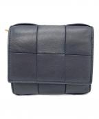 BOTTEGA VENETAボッテガベネタ）の古着「マキシイントレチャート　コンパクトウォレット　三つ折 ウォレット」｜ネイビー