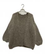 TRICOTS JEAN MARCトリコットジーンマルク）の古着「モヘア混ローゲージカーディガン」｜ブラウン