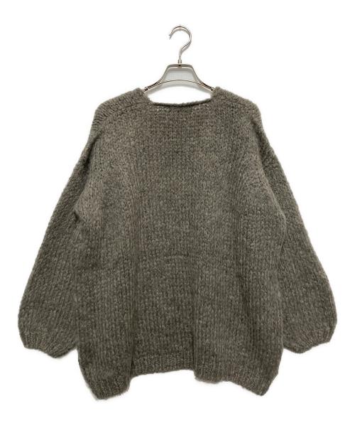 TRICOTS JEAN MARC（トリコットジーンマルク）TRICOTS JEAN MARC (トリコットジーンマルク) モヘア混ローゲージカーディガン ブラウン サイズ:FREEの古着・服飾アイテム