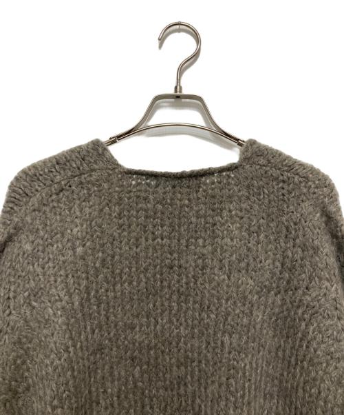 TRICOTS JEAN MARC（トリコットジーンマルク）TRICOTS JEAN MARC (トリコットジーンマルク) モヘア混ローゲージカーディガン ブラウン サイズ:FREEの古着・服飾アイテム