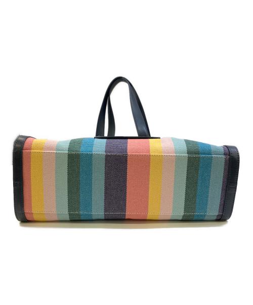 PAUL SMITH（ポールスミス）PAUL SMITH (ポールスミス) アーティストストライプキャンバストートバッグ マルチカラーの古着・服飾アイテム