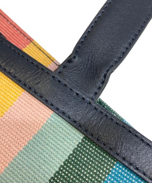 PAUL SMITH（ポールスミス）PAUL SMITH (ポールスミス) アーティストストライプキャンバストートバッグ マルチカラーの古着・服飾アイテム
