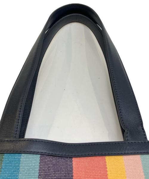 PAUL SMITH（ポールスミス）PAUL SMITH (ポールスミス) アーティストストライプキャンバストートバッグ マルチカラーの古着・服飾アイテム