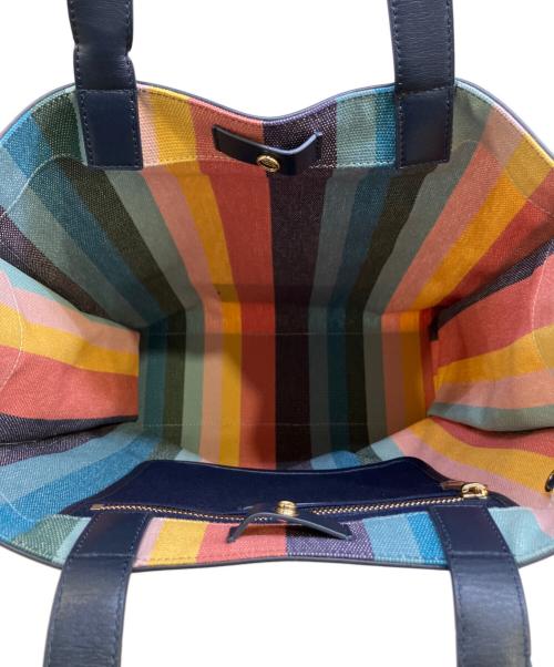 PAUL SMITH（ポールスミス）PAUL SMITH (ポールスミス) アーティストストライプキャンバストートバッグ マルチカラーの古着・服飾アイテム