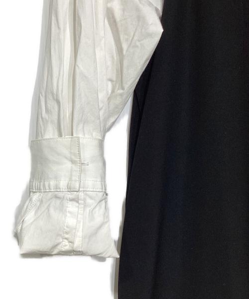 ENFOLD（エンフォルド）ENFOLD (エンフォルド) PEツイル シャツスリーブドレス 300FA233-2750 ブラック サイズ:36の古着・服飾アイテム