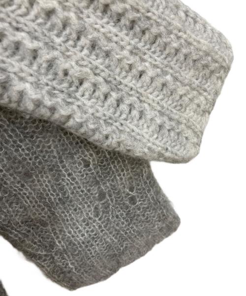 3.1 phillip lim（スリーワンフィリップリム）3.1 phillip lim (スリーワンフィリップリム) 切替ニット グレー サイズ:Sの古着・服飾アイテム