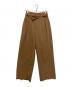 AEWEN MATOPH（イウエン マトフ）の古着「ハイウエスト ベルテッド タックワイドパンツ」｜ブラウン