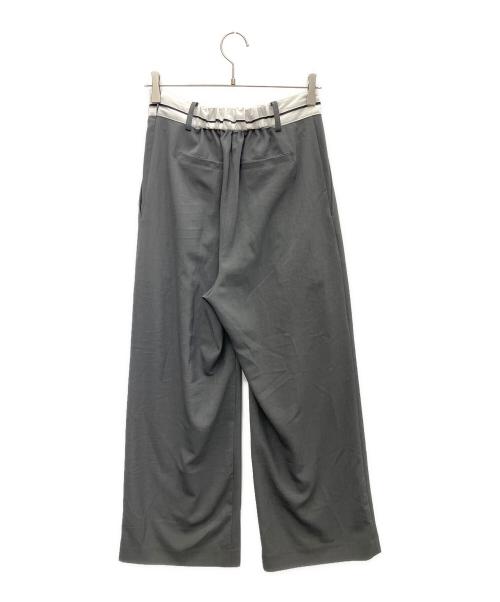 ANIECA（アニーカ）ANIECA (アニーカ) ウエストデザインパンツ グレー サイズ:SIZE 40の古着・服飾アイテム