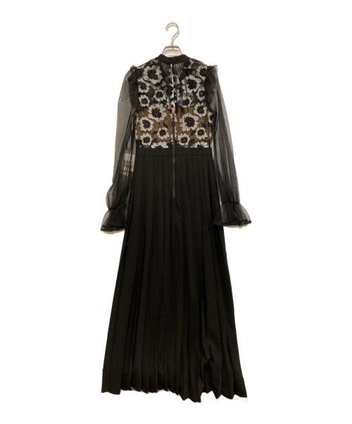 SELF PORTRAIT（セルフ ポートレイト）SELF PORTRAIT (セルフ ポートレイト) カットワーク切替ワンピース ブラック サイズ:SIZE 4の古着・服飾アイテム