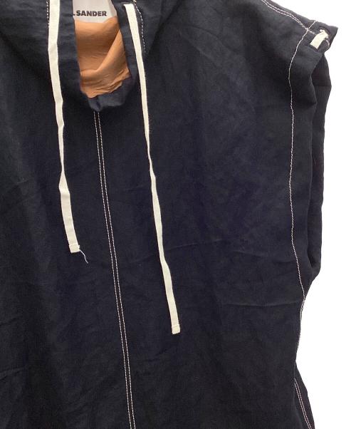 JIL SANDER（ジルサンダー）JIL SANDER (ジルサンダー) ハイネックベスト ネイビー サイズ:36の古着・服飾アイテム