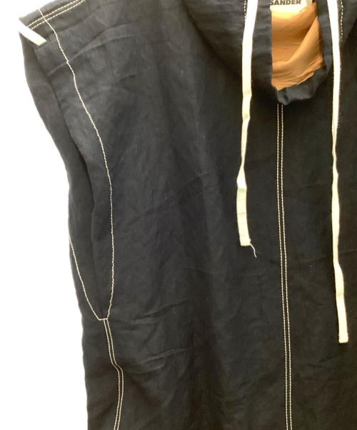 JIL SANDER（ジルサンダー）JIL SANDER (ジルサンダー) ハイネックベスト ネイビー サイズ:36の古着・服飾アイテム