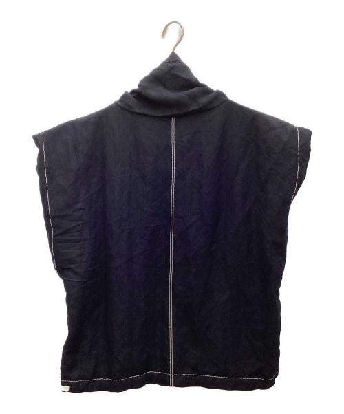 JIL SANDER（ジルサンダー）JIL SANDER (ジルサンダー) ハイネックベスト ネイビー サイズ:36の古着・服飾アイテム