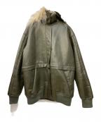 MAISON SPECIALメゾンスペシャル）の古着「2WAYレングスビッグカラーブルゾン」｜オリーブ