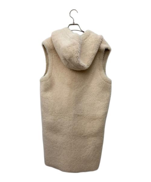 mila schon（ミラ ショーン）mila schon (ミラ ショーン) フォックスファームトンベスト アイボリー サイズ:40の古着・服飾アイテム