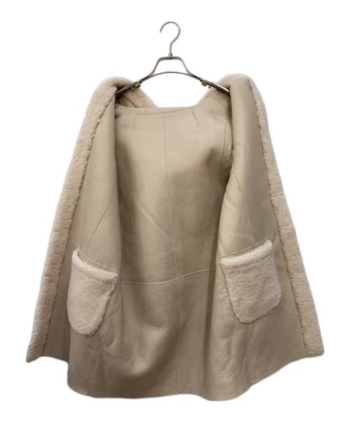 mila schon（ミラ ショーン）mila schon (ミラ ショーン) フォックスファームトンベスト アイボリー サイズ:40の古着・服飾アイテム