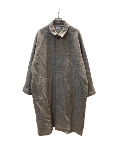 journal standard luxe（ジャーナルスタンダード ラックス）JOURNAL STANDARD LUXE (ジャーナルスタンダード ラックス) Wフェイスヘリンツィード ステンコート ブラウン サイズ:FREEの古着・服飾アイテム