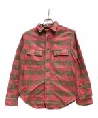 UNION SPECIALユニオンスペシャル）の古着「チェックシャツ」｜レッド