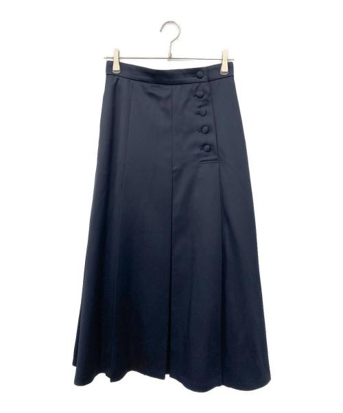 BLENHEIM（ブレンヘイム）BLENHEIM (ブレンヘイム) サテンボックスタックスカート ネイビー サイズ:Mの古着・服飾アイテム