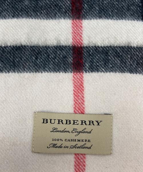 BURBERRY LONDON（バーバリーロンドン）BURBERRY LONDON (バーバリーロンドン) カシミヤマフラー ライトベージュの古着・服飾アイテム