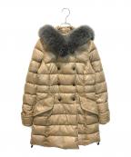 DUVETICAデュベティカ）の古着「ファー付ダウンコート」｜ベージュ