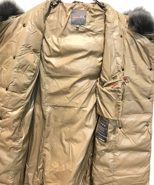 DUVETICA（デュベティカ）DUVETICA (デュベティカ) ファー付ダウンコート ベージュ サイズ:40の古着・服飾アイテム