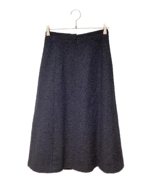 CHANEL（シャネル）CHANEL (シャネル) ツイードラップスカート ブラック サイズ:36の古着・服飾アイテム