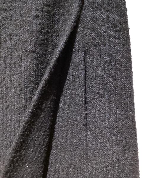 CHANEL（シャネル）CHANEL (シャネル) ツイードラップスカート ブラック サイズ:36の古着・服飾アイテム