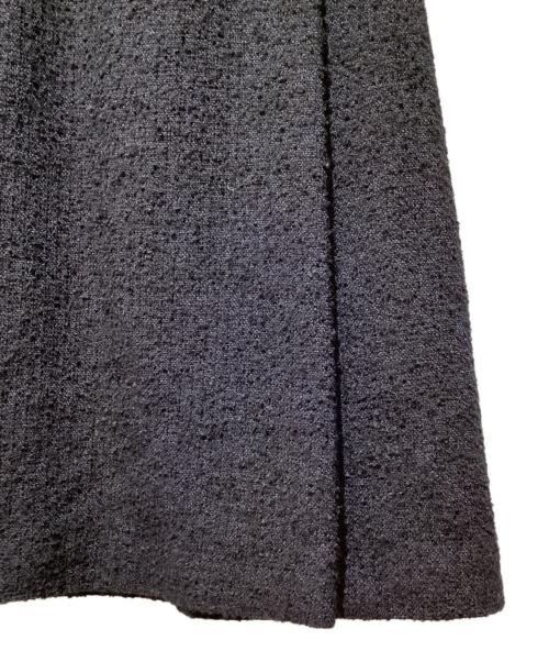 CHANEL（シャネル）CHANEL (シャネル) ツイードラップスカート ブラック サイズ:36の古着・服飾アイテム