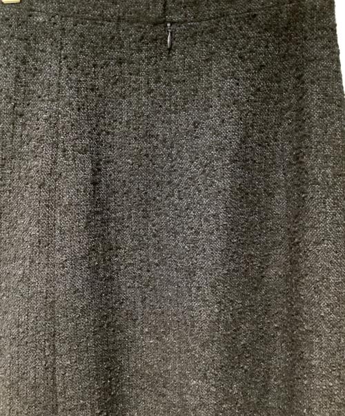CHANEL（シャネル）CHANEL (シャネル) ツイードラップスカート ブラック サイズ:36の古着・服飾アイテム