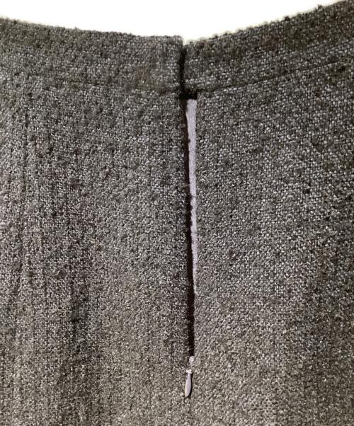CHANEL（シャネル）CHANEL (シャネル) ツイードラップスカート ブラック サイズ:36の古着・服飾アイテム