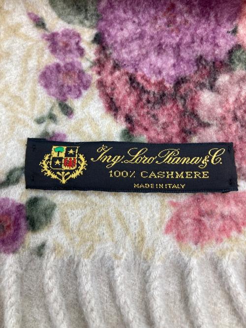 LORO PIANA（ロロピアーナ）LORO PIANA (ロロピアーナ) 花柄カシミヤマフラーの古着・服飾アイテム