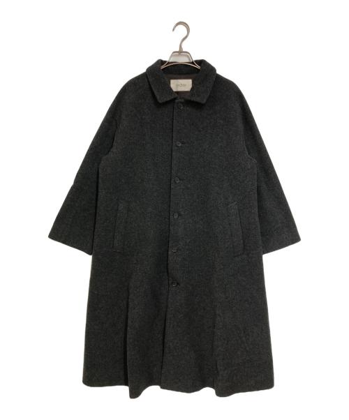 nest Robe（ネストローブ）nest Robe (ネストローブ) ウールカシミヤフリースコート チャコールグレー サイズ:FREEの古着・服飾アイテム